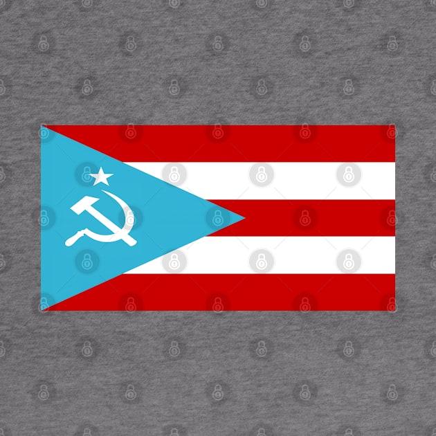 Democratic Peoples Republic of Independent Puerto Rico Flag 2ND Variation by RevolutionToday